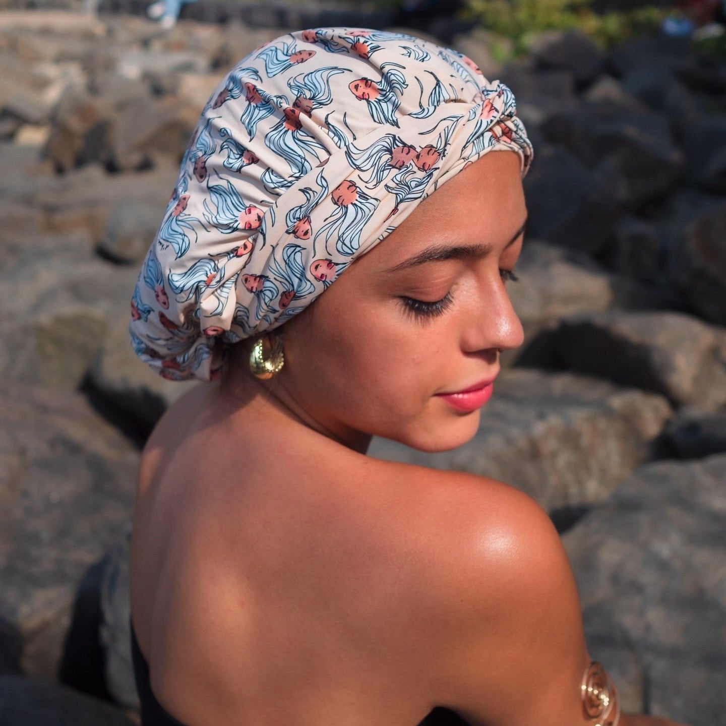 Women's Turban & Spa Headband - Mermaid in Nude