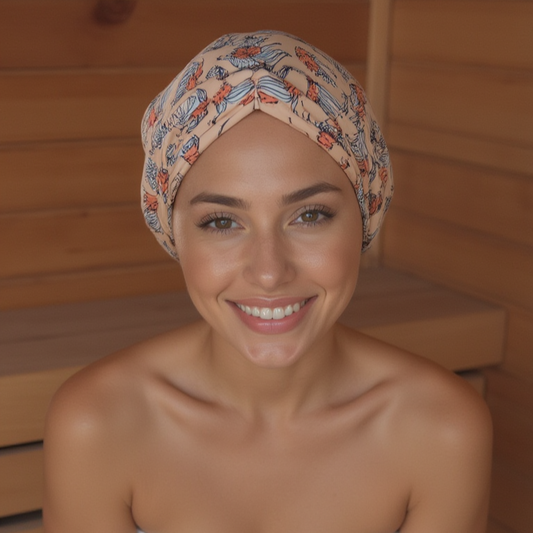 Women's Turban & Spa Headband - Mermaid in Nude