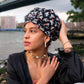 Women's Turban & Spa Headband - Mermaid in Black